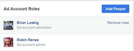 Facebook Ad Account Roles - Add People