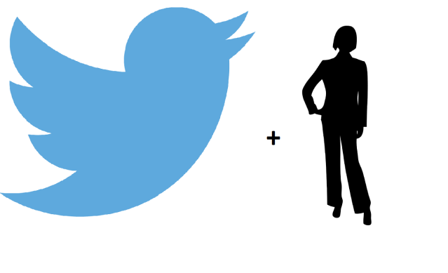 Twitter logo + manager drawing