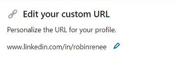 Edit your custom LinkedIn URL