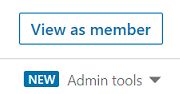 LinkedIn Admin tools