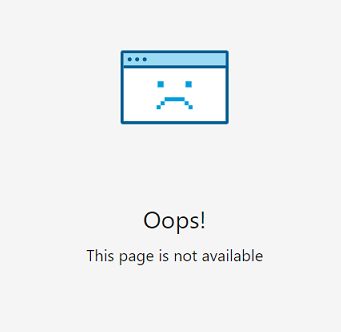 LinkedIn Oops screen