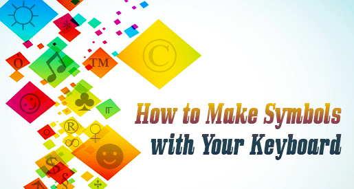 How to Make Symbols with Your Keyboard - colorful symbols