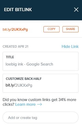 How to Create a Short Link for a Google Review Using Bit.ly | The Ink Blog